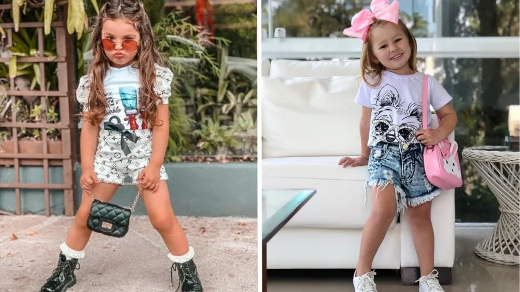 look infantil menina